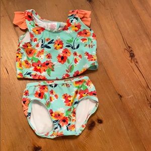 6-12 month ruffle butts 2 piece swimsuit
